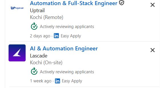 AI Automation with n8n & Make.com internship jobs in Ballymena