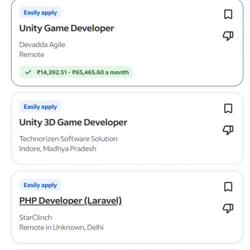 AI for Game Development internship jobs in Limerick