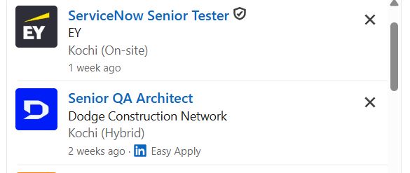 AI for Software Testing internship jobs in Navan