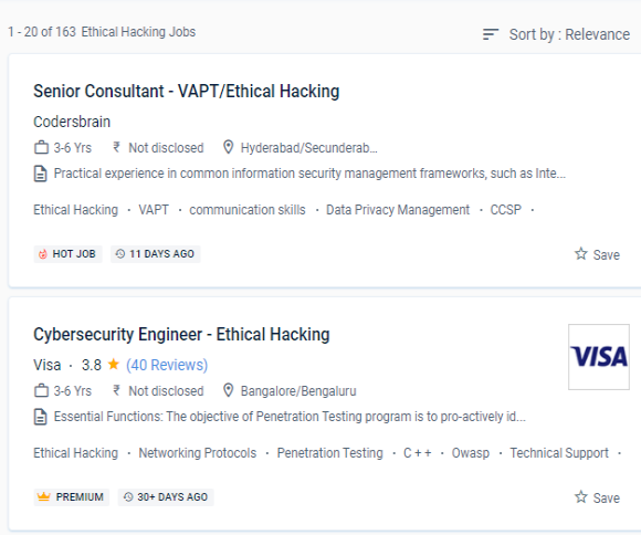 Ethical Hacking internship jobs in Navan