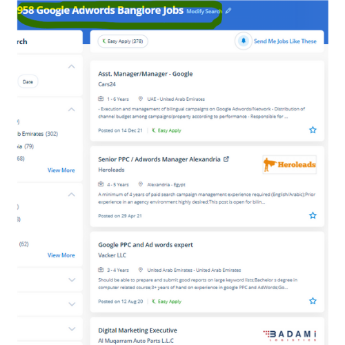 Google Adwords (PPC) internship jobs in Bray