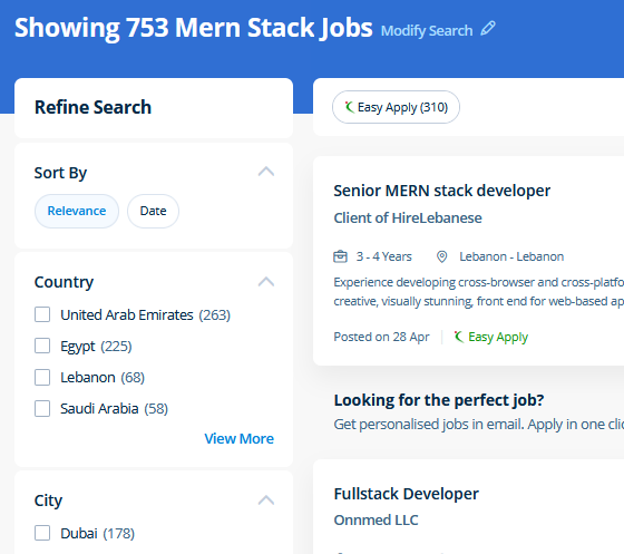 Mern Stack Development internship jobs in Cork