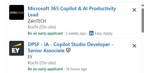 Microsoft Copilot & AI Productivity internship jobs in Newtownabbey